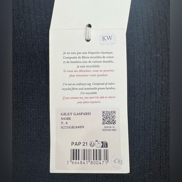 NWT Sezane Gaspard Cardigan Size Small - Picture 7 of 10